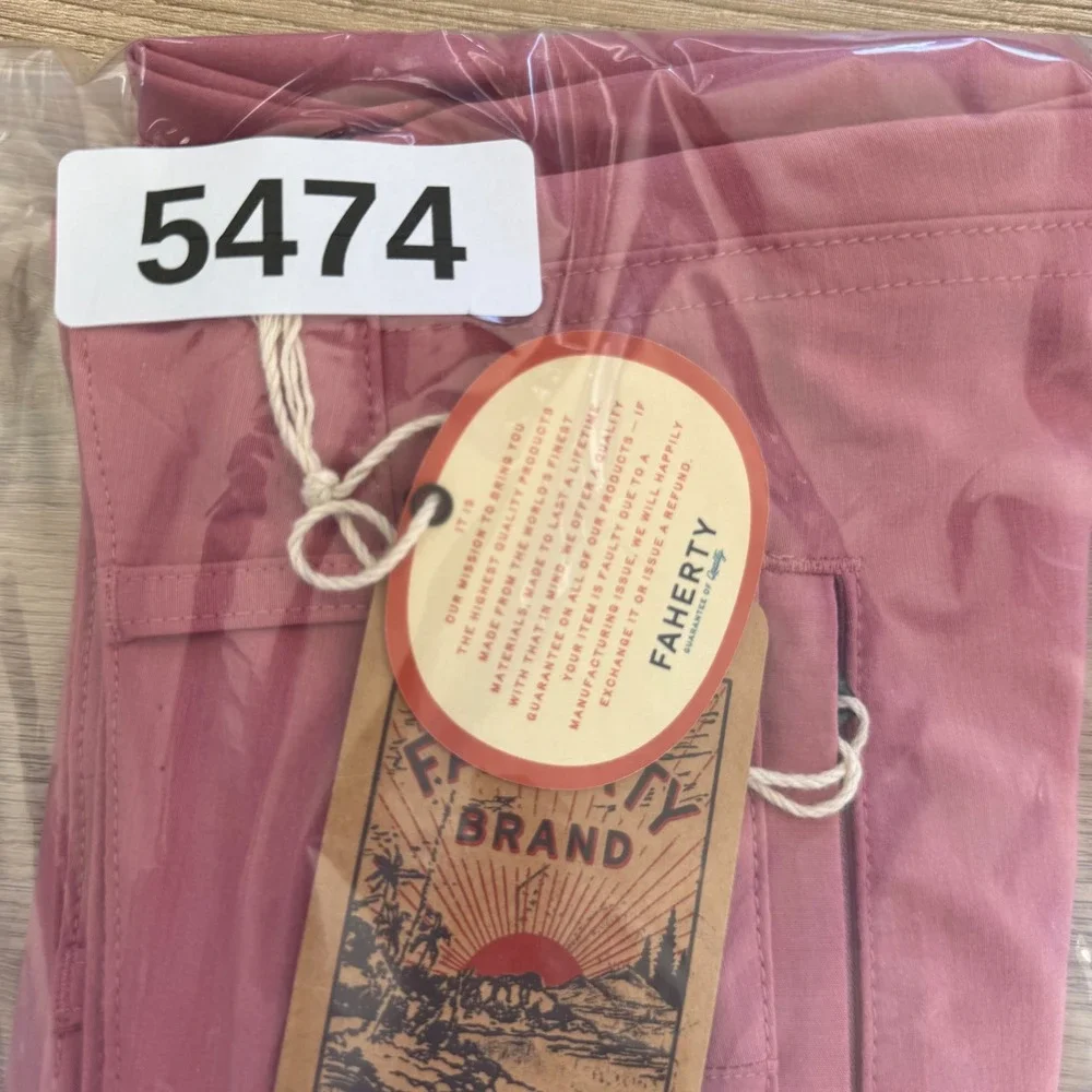 Faherty Shorts Mens 33 Pink All Day Short 5